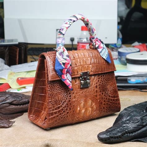 genuine crocodile leather women handbags